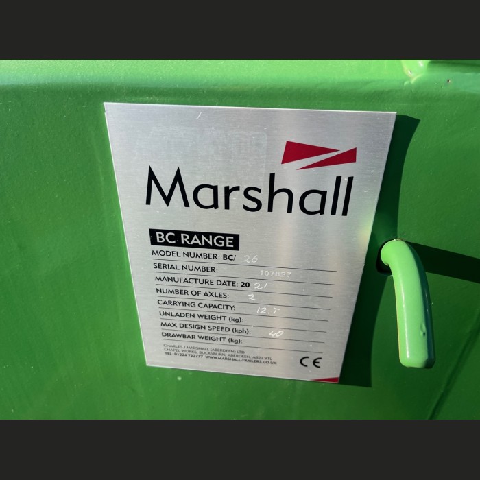  New Marshall 26' 12T Bale Trailer 1