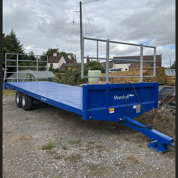 New 26ft 10T Blue Marshall bale trailer  1