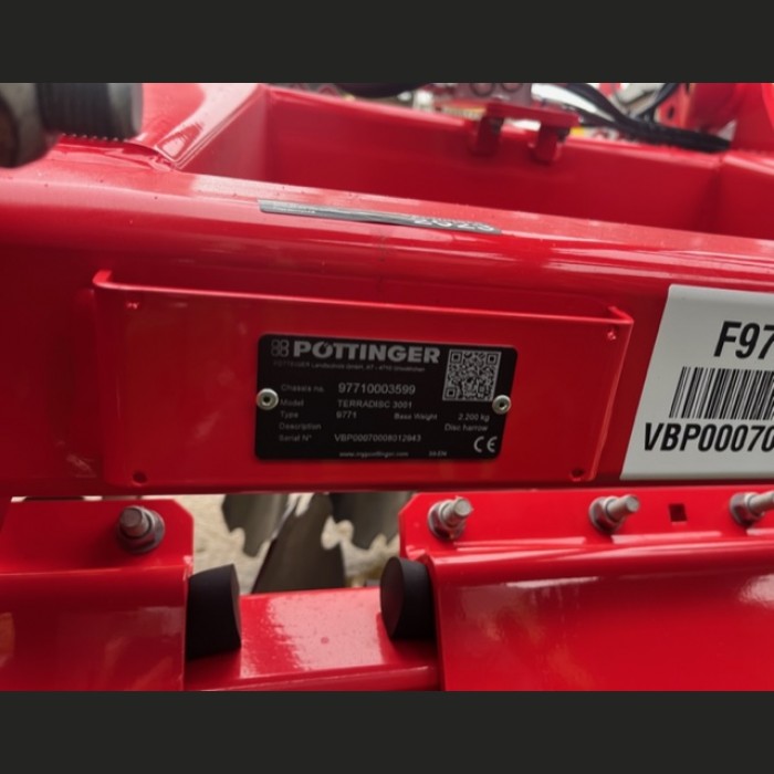 New Pottinger Terradisc 3001 ridgid framed compact disc harrows 3